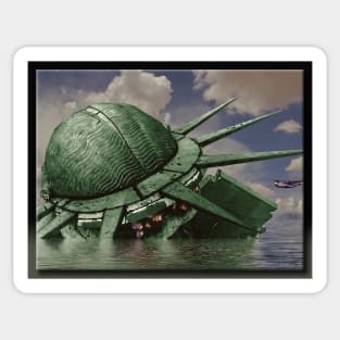 The Sinking of Liberty Sticker